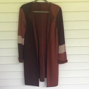 Long Multi-Color Duster Cardigan